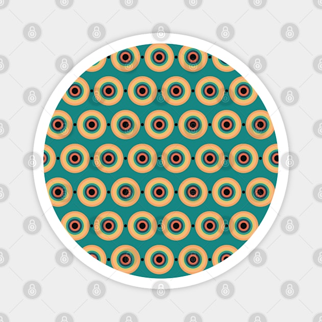 Circle Seamless Pattern 008#002 Magnet by jeeneecraftz